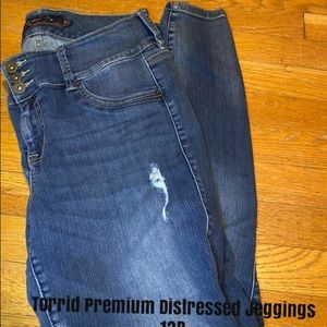 Torrid Premium Distressed Jeggings